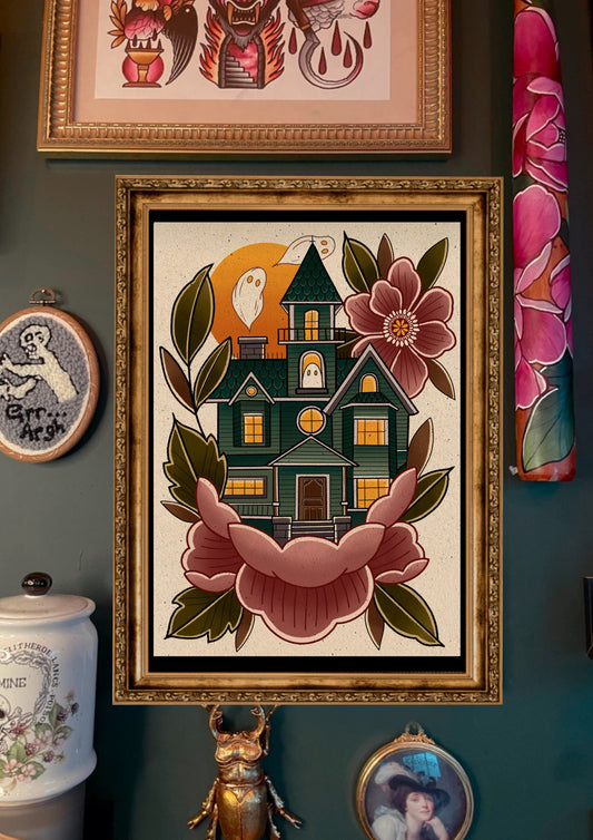 Halloween Spooky Prints Haunted Ghost Pumpkin