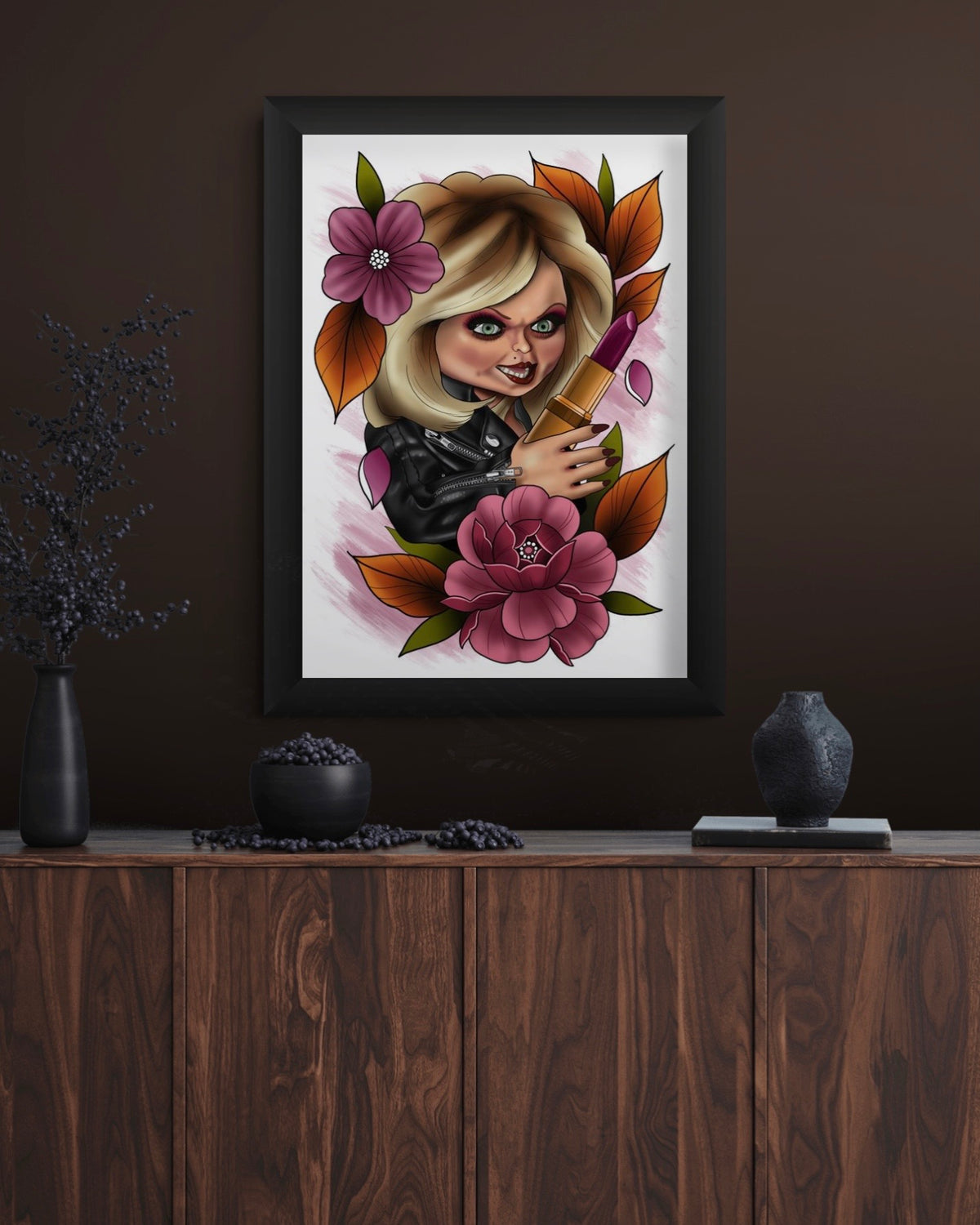 Chucky and Bride of Chucky Tattoo Style Prints