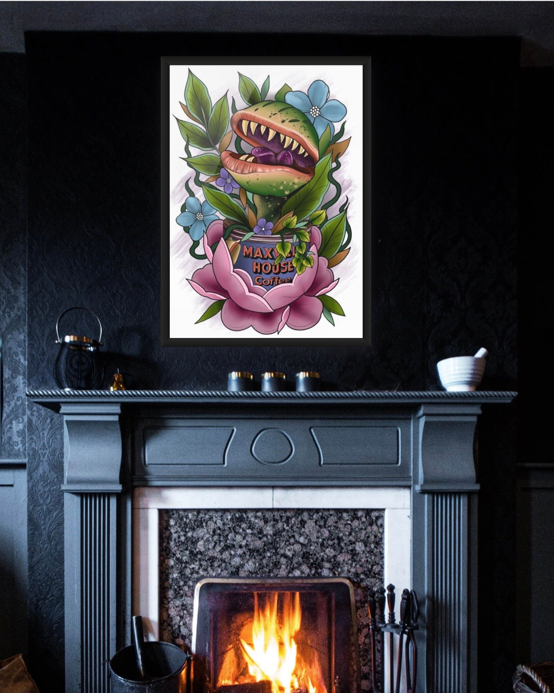 Little Shop of Horrors Audrey 2 Tattoo Style Print