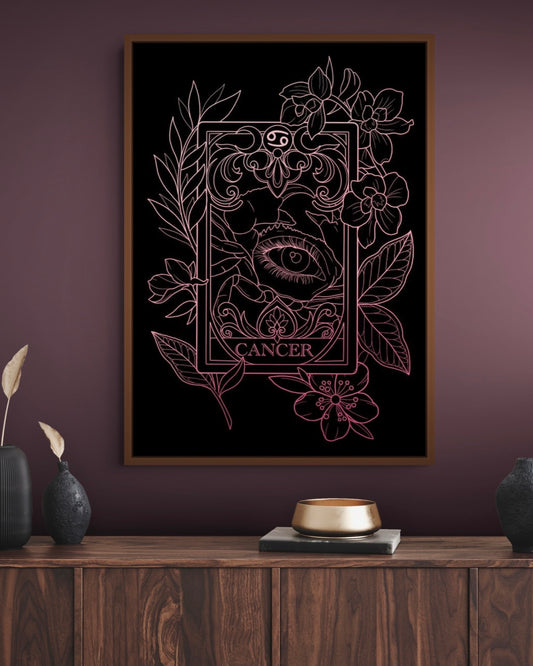 Cancer Zodiac Tarot Card Illustration
