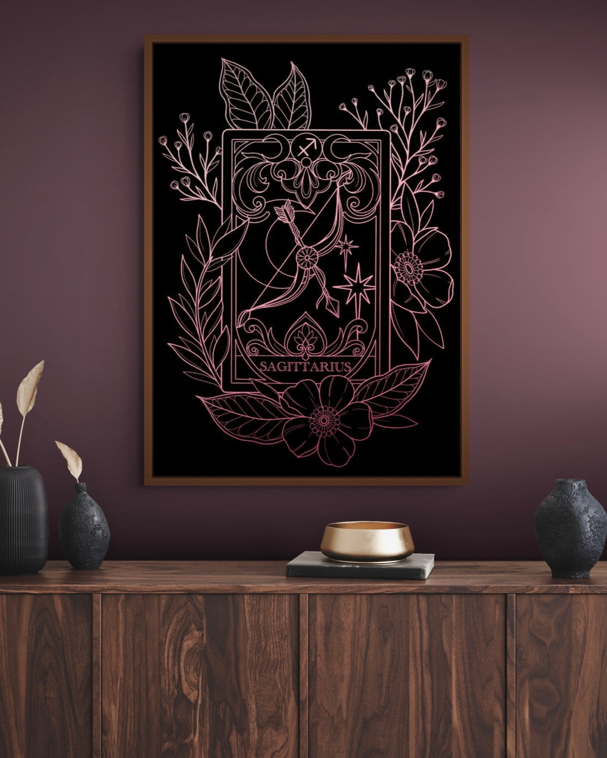 Sagittarius Zodiac Tarot Card Illustration