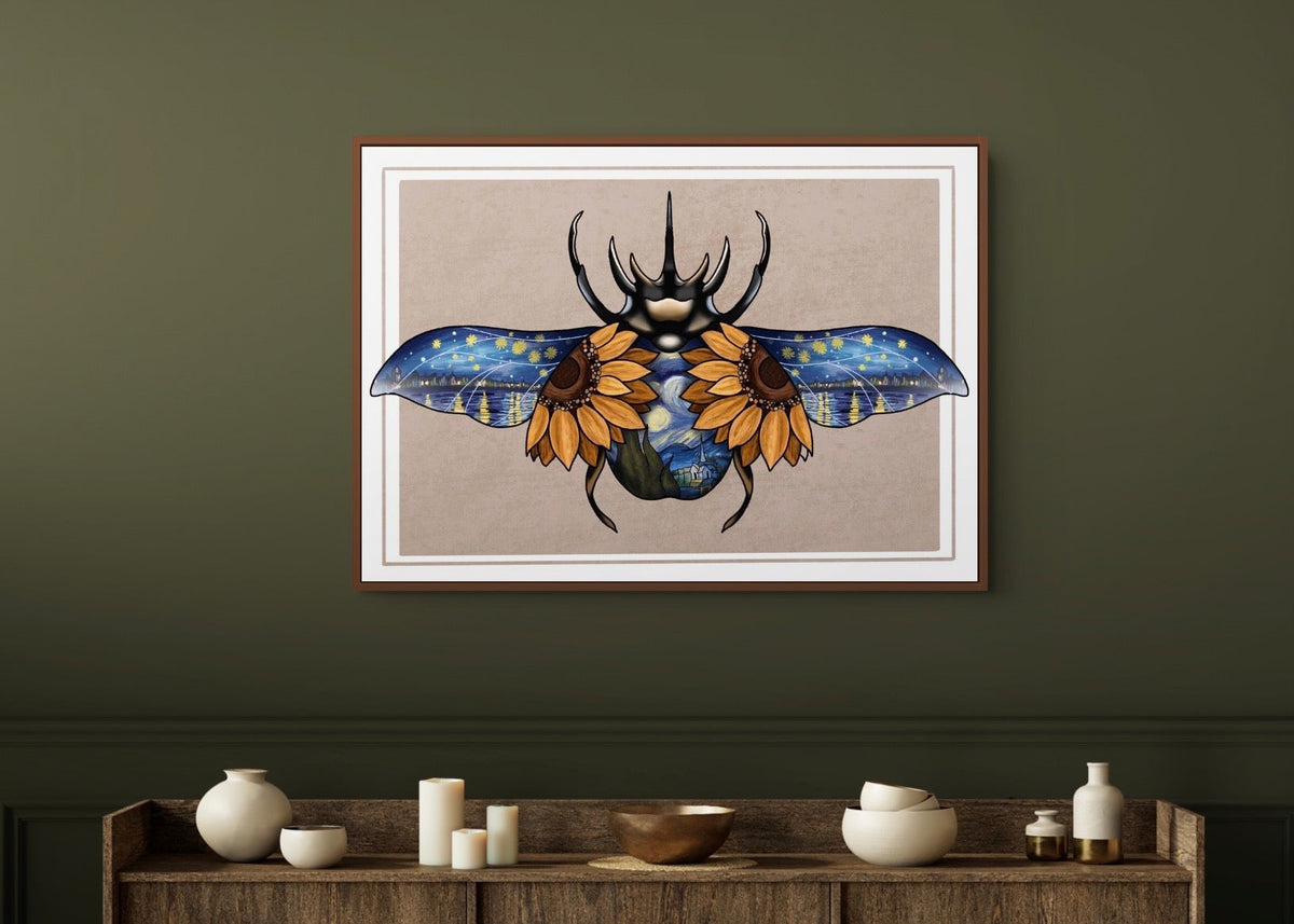Tattoo Style Vincent Van Gogh Beetle