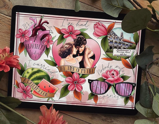 Dirty Dancing Tattoo Style Print