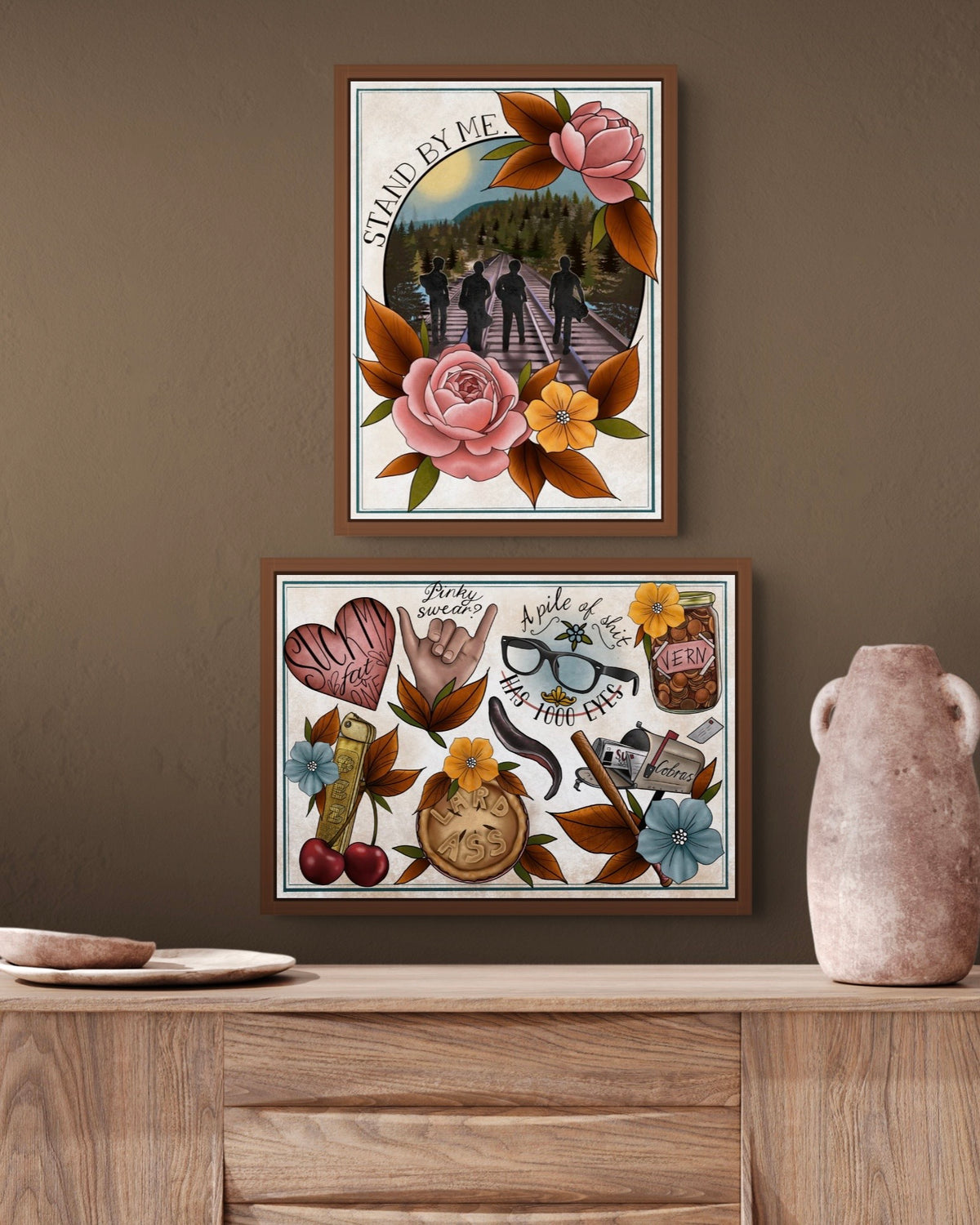 Stand By Me Tattoo Style Print