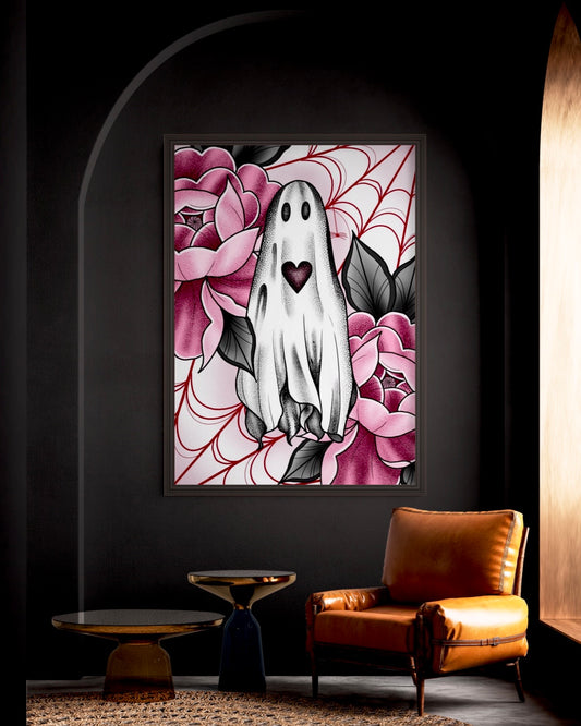 Peony Ghost Illustration