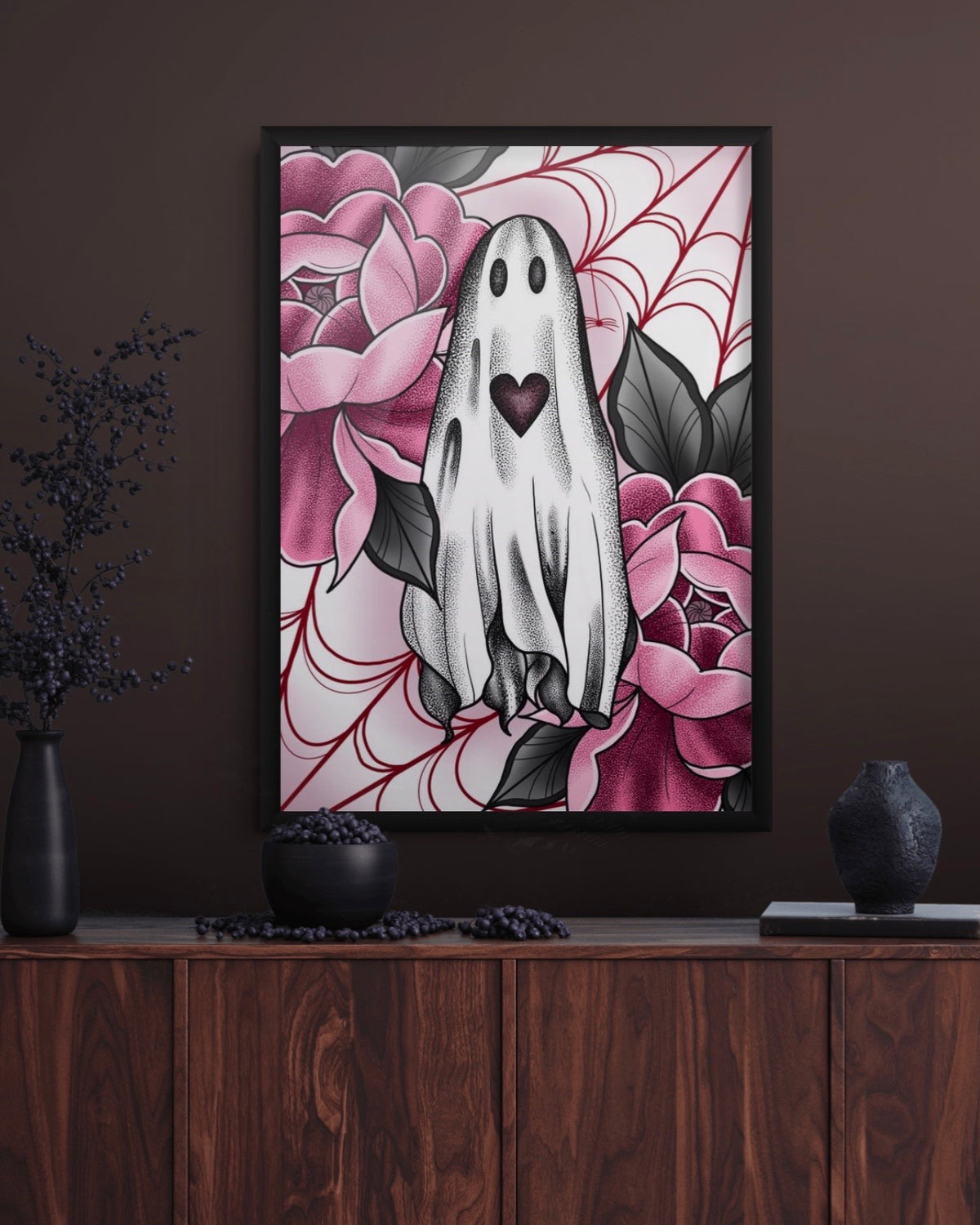 Peony Ghost Illustration