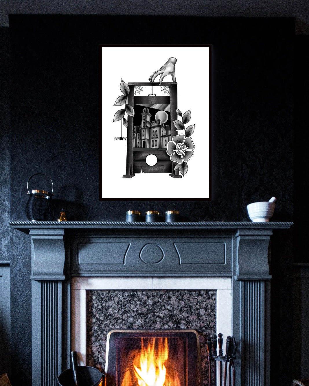 Adams Family Tattoo Style Prints 3 options!