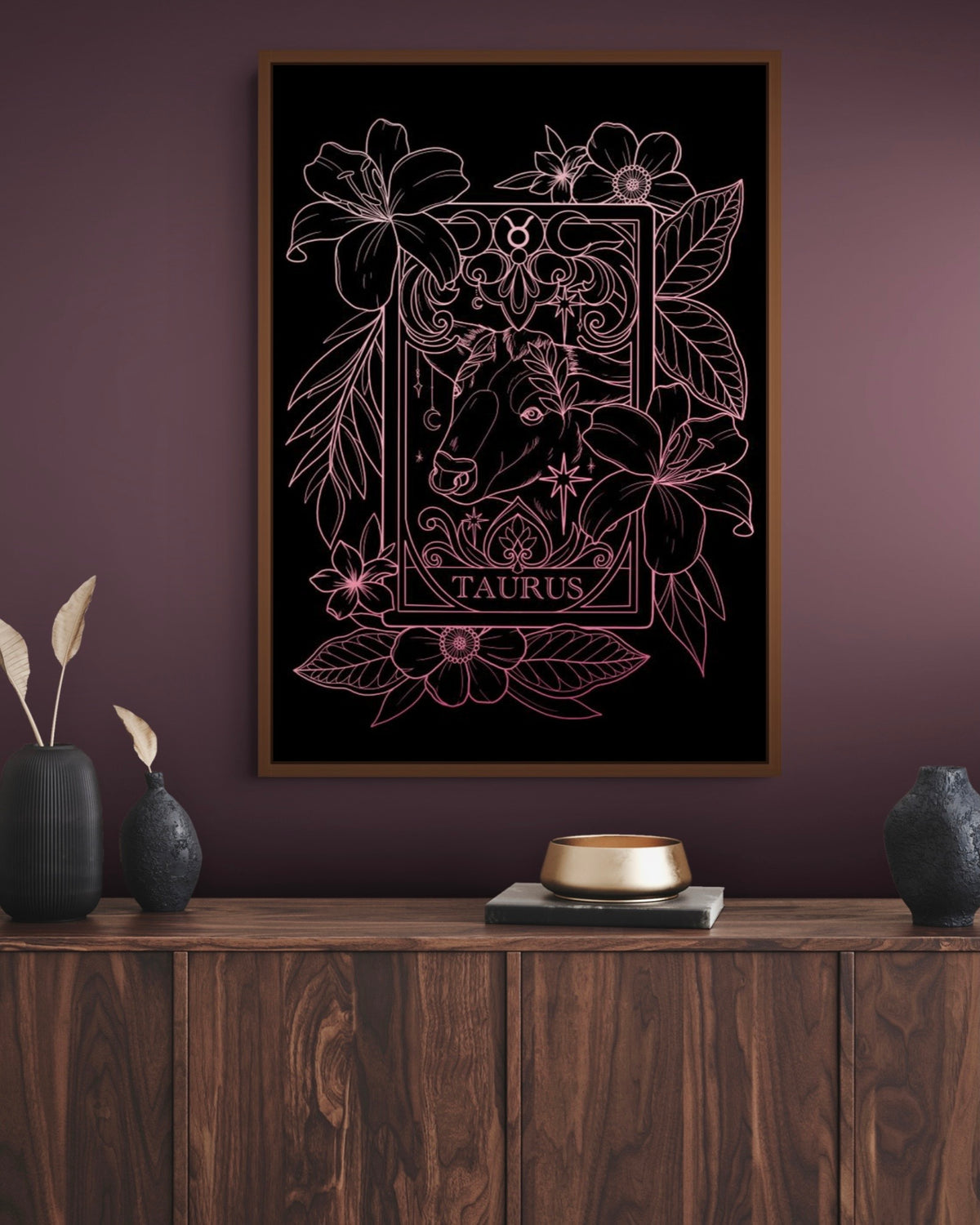 Taurus Zodiac Tarot Card Illustration