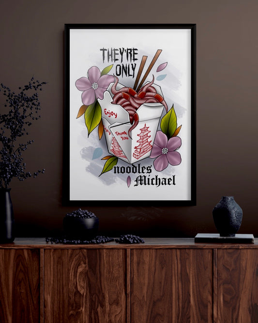 Lost Boys Horror Tattoo Style Print Illustration