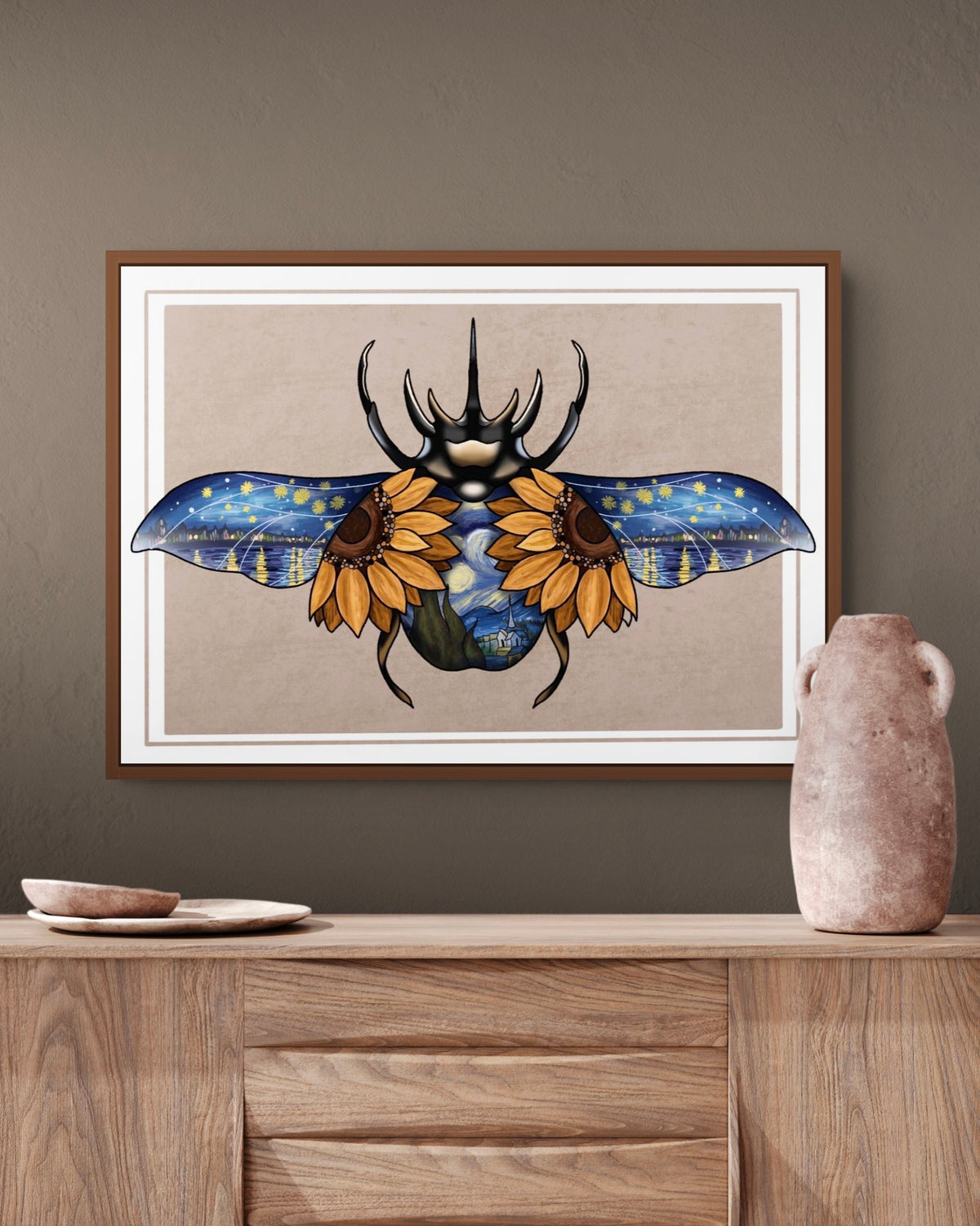 Tattoo Style Vincent Van Gogh Beetle